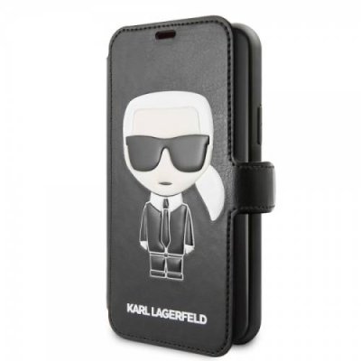 Чехол-книжка Karl Lagerfeld BOOKTYPE ICONIK EMBOSSED (KLFLBKSN58FIKPUBK) для Apple iPhone 11 Pro (Black) для iPhone 11 Pro / Электроника | V4.Market