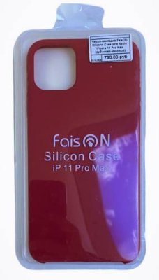 Чехол-накладка FaisON Silicone Case для Apple iPhone 11 Pro Max (рубиново-красный) для iPhone 11 Pro Max / Электроника | V4.Market