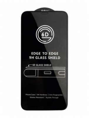 Защитное стекло Tempered Glass для Apple iPhone 12/12 Pro цветное (черная рамка) для iPhone 12/12 Pro / Электроника | V4.Market