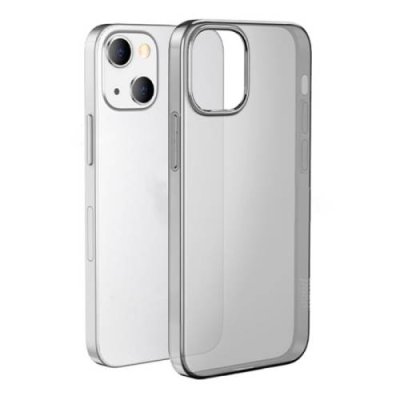 Чехол-накладка Hoco Light Series TPU для iPhone 13 силиконовый (прозрачно-черный) для iPhone 13/13 Pro / Электроника | V4.Market