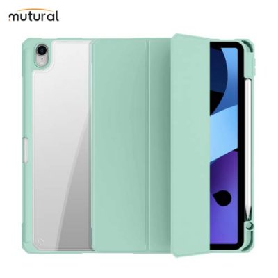 Чехол-книжка Mutural Folio Case для Apple iPad Air 4/Air 5 (10.9) (полиуретан с подставкой) (салатовый) для Apple iPad Air 4 (10.9) 2020/Air 5 (10.9) 2022/iPad 10 (10.9) 2022 / Электроника | V4.Market