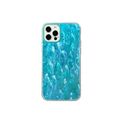 Чехол-накладка K-Doo Seashell для iPhone 13 Pro пластиковый (голубой) для iPhone 13/13 Pro / Электроника | V4.Market