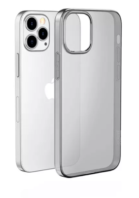 Чехол-накладка Hoco Light Series TPU для iPhone 14 силиконовый (прозрачно-черный) для iPhone 14/14 Pro / Электроника | V4.Market