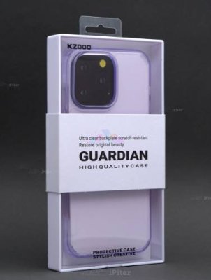 Чехол-накладка Kzdoo Guardian Case для iPhone 14 Pro Max пластиковый (прозрачно-фиолетовый) для iPhone 14 Plus/14 Pro Max / Электроника | V4.Market