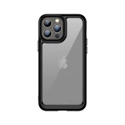 Чехол-накладка Comma Joy Elegant Anti-shock Case для iPhone 14 Pro пластик/силикон (прозрачно-черный) для iPhone 14/14 Pro / Электроника | V4.Market