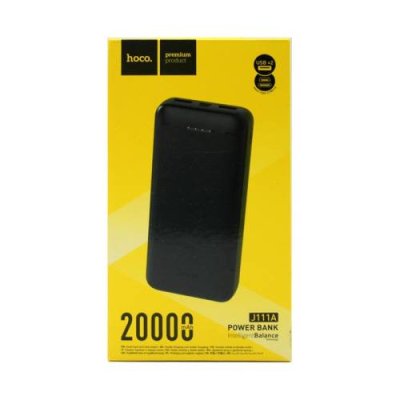 Внешний аккумулятор Hoco J111A Smart 20000mAh 2*USB/Micro USB/Type-C (черный) Универсальные внешние аккумуляторы / Электроника | V4.Market