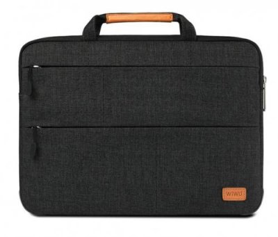 Чехол-сумка WIWU Pilot Laptop Sleeve для ноутбука до 14 Дюймов (черный) для Apple MacBook 14" / Электроника | V4.Market