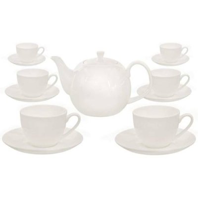 Tea4chill Кофейный сервиз из фарфора Buchensee (кофейник 1,5 л, 6 кофейных чашек и 6 блюдец) / Сервизы для чая и кофе | Товары для дома | V4.Ru: Маркетплейс