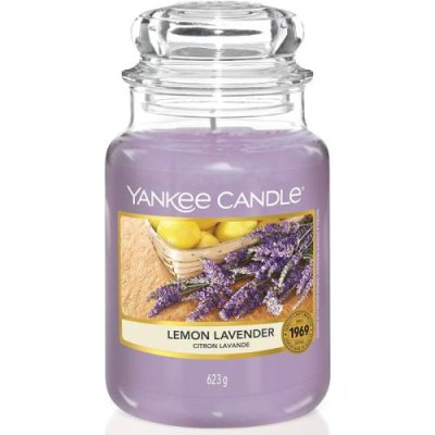 Yankee Candle Ароматическая свеча в банке, время горения до 150 часов, лимонная лаванда Yankee Candle / Подсвечники и свечи | Товары для дома | V4.Ru: Маркетплейс