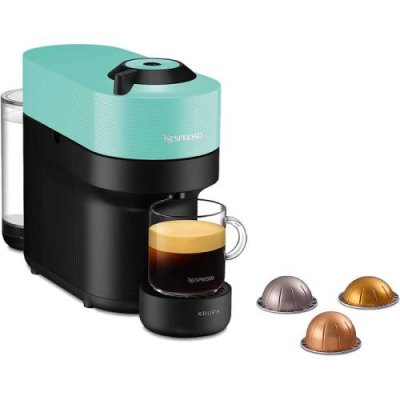 Krups Капсульная кофемашина 1500 Вт, мятно-зеленая Nespresso Vertuo Pop ‎XN9204 Krups / Кофеварки | Товары для дома | V4.Ru: Маркетплейс