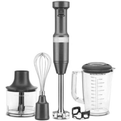 KitchenAid Ручной блендер с аксессуарами 180 Вт, серый 5KHBV83EDG KitchenAid / Блендеры | Товары для дома | V4.Ru: Маркетплейс