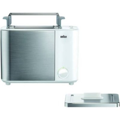 Braun Тостер Braun HT5010 WH IDCollection / 100 Вт / на 2 ломтика / с насадкой для булочек и функцией размораживания / Тостеры | Товары для дома | V4.Ru: Маркетплейс