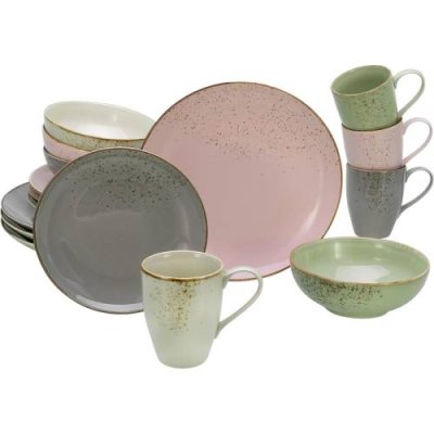 CreaTable Столовый сервиз из керамогранита на 4 человека 16 предметов Nature Collection Mediterranean CreaTable / Столовые сервизы | Товары для дома | V4.Ru: Маркетплейс