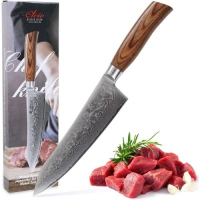 Wakoli Профессиональный поварской нож из настоящей дамасской стали 20 см Wakoli EDIB Pro Kiritsuke / Поварские ножи | Товары для дома | V4.Ru: Маркетплейс