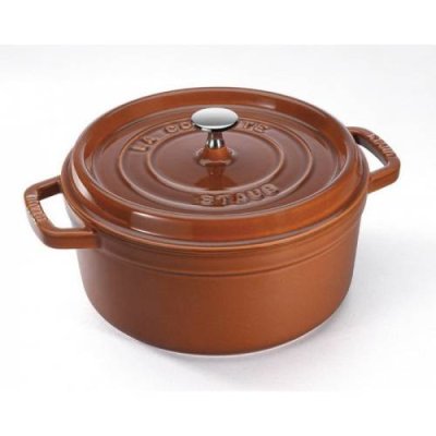 Staub Кокот круглый 22 см, корица Staub / Формы для запекания | Товары для дома | V4.Ru: Маркетплейс