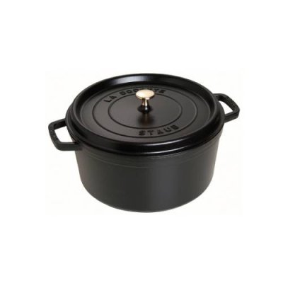 Staub Кокот круглый 20 см, черный Staub / Формы для запекания | Товары для дома | V4.Ru: Маркетплейс