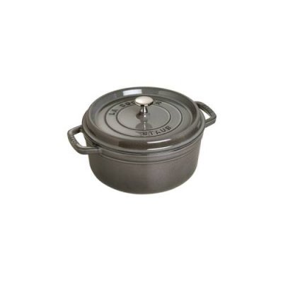 Staub Кокот круглый 28 см, серый графит Staub / Формы для запекания | Товары для дома | V4.Ru: Маркетплейс