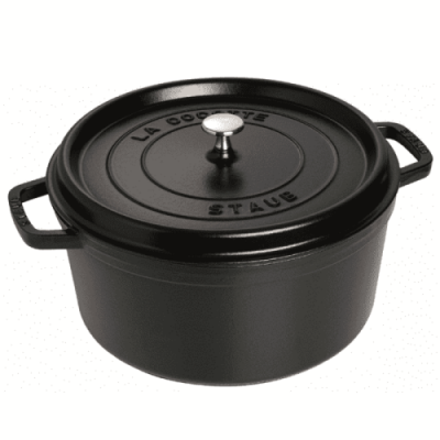 Staub Кокот круглый 30 см, черный Staub / Формы для запекания | Товары для дома | V4.Ru: Маркетплейс