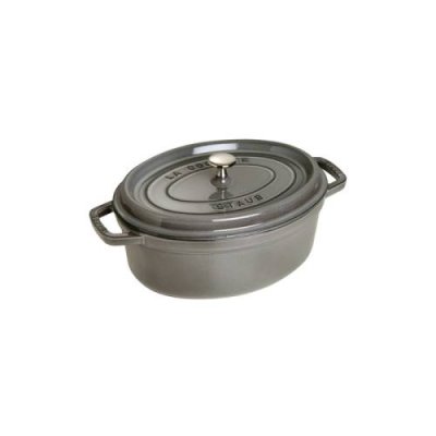 Staub Кокот овальный 27 см, серый графит Staub / Формы для запекания | Товары для дома | V4.Ru: Маркетплейс