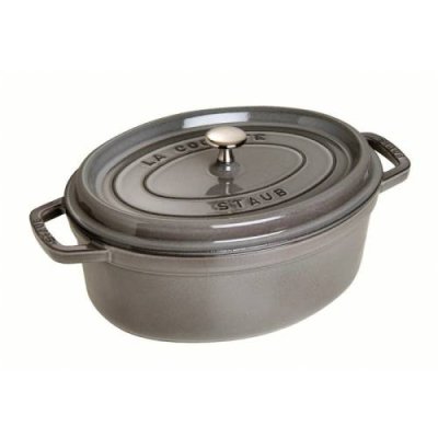 Staub Кокот овальный 31 см, серый графит Staub / Формы для запекания | Товары для дома | V4.Ru: Маркетплейс