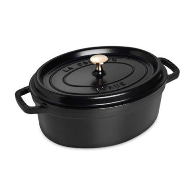 Staub Кокот овальный 29 см, черный Staub / Формы для запекания | Товары для дома | V4.Ru: Маркетплейс