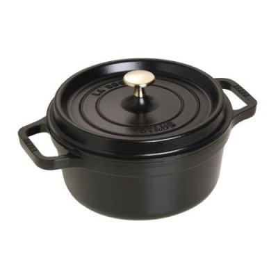 Staub Кокот круглый 22 см, чёрный Staub / Формы для запекания | Товары для дома | V4.Ru: Маркетплейс