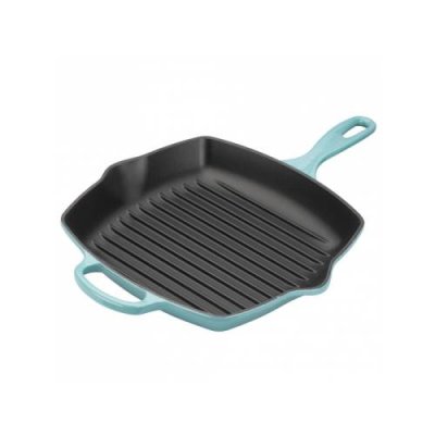 Le Creuset Сковорода гриль квадратная 26 см Karibik Le Creuset / Сковороды-гриль | Товары для дома | V4.Ru: Маркетплейс