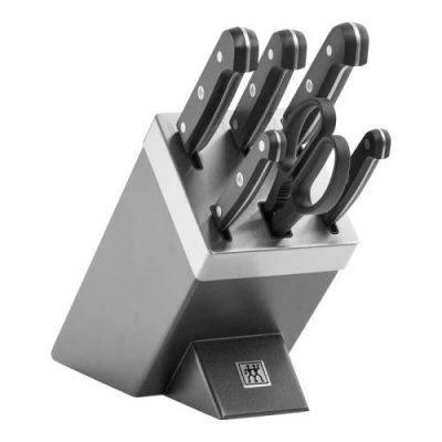 Zwilling Набор из 5 ножей с ножницами и затачивающим блоком серый Gourmet Zwilling / Наборы ножей | Товары для дома | V4.Ru: Маркетплейс