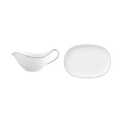 Villeroy & Boch Соусник 0,44 л с блюдцем Anmut Platinum No.1 Villeroy & Boch / Соусники | Товары для дома | V4.Ru: Маркетплейс