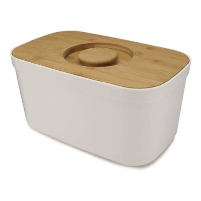 Joseph Joseph Хлебница пластиковая с разделочной доской из бамбука белая Bread Bin Joseph Joseph / Хлебницы | Товары для дома | V4.Ru: Маркетплейс