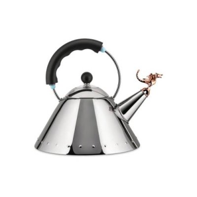 Alessi Чайник со свистком 22х22,5х24 см металлик/черный Tea Rex Alessi / Чайники для плиты | Товары для дома | V4.Ru: Маркетплейс