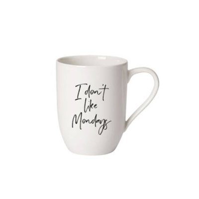 Villeroy & Boch Кружка 340 мл "I don´t like Mondays", белая Statement Villeroy & Boch / Кружки | Товары для дома | V4.Ru: Маркетплейс