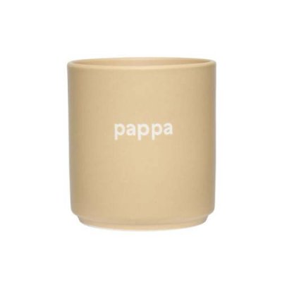 Design Letters Кружка "Pappa" 0,25 л Beige Favourite Design Letters / Кружки | Товары для дома | V4.Ru: Маркетплейс