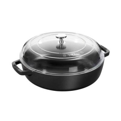 Staub Сотейник со стеклянной крышкой 26 см, черный Staub / Сотейники | Товары для дома | V4.Ru: Маркетплейс