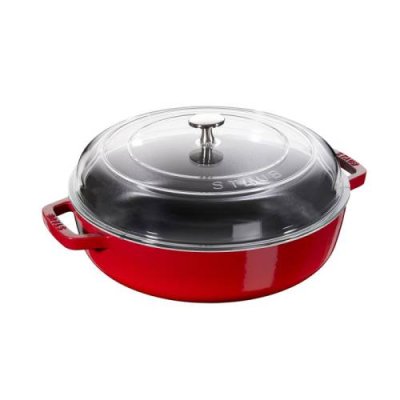 Staub Сотейник со стеклянной крышкой, 24 см, вишневый Staub / Сотейники | Товары для дома | V4.Ru: Маркетплейс