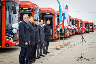 Парк общественного транспорта Якутска пополнился еще 19 новыми автобусами / ЯСИА   