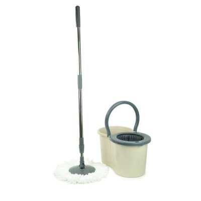 Набор для уборки с поломоем Verde Spin Mop, бежевый / Инвентарь для уборки | Товары для дома | V4.Ru: Маркетплейс