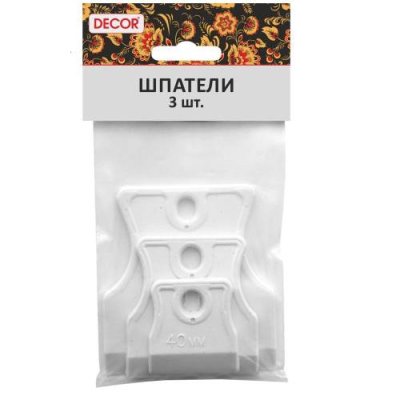 Набор шпателей резиновых DECOR White Edition для затирки швов / Кисти, валики, скребки | Товары для дома | V4.Ru: Маркетплейс