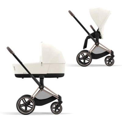 Коляска 2 в 1 CYBEX Priam IV Rosegold 2 в 1 цвет Off White в комплекте со спальным блоком Lux Carry Cot / Коляски 2 в 1 | Одежда, обувь и аксессуары | V4.Ru: Маркетплейс