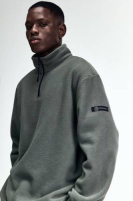 Толстовка half-zip спортивная из флиса / Спортивные толстовки мужские | Одежда, обувь и аксессуары | V4.Ru: Маркетплейс