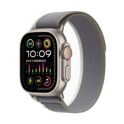 Apple Watch Ultra 2 49 mm Titanium Case Green/Gray Trail Loop (S/M) Apple Watch Ultra 2 / Электроника | V4.Market