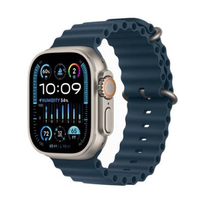 Apple Watch Ultra 2 49 mm Titanium Case Blue Ocean Band (One Size) Apple Watch Ultra 2 / Электроника | V4.Market