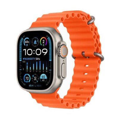 Apple Watch Ultra 2 49 mm Titanium Case Orange Ocean Band (One Size) Apple Watch Ultra 2 / Электроника | V4.Market