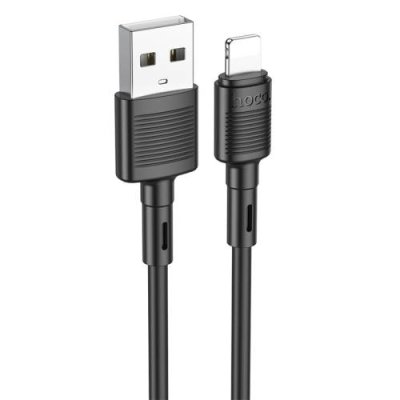 Кабель Hoco X83 (USB) на (Lightning) 100см 2.4A (черный) Кабели / Электроника | V4.Market