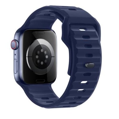 Ремешок Hoco WA27 Flexible для Apple Watch 42/44/45/49mm силикон (темно-синий) Ремешки и браслеты для умных часов Apple / Электроника | V4.Market