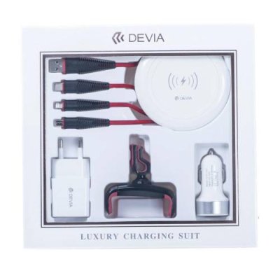 Набор подарочный Devia Non-Pole Series Charger Suit (308123) (White) / Сетевые зарядные устройства | Электроника | V4.Ru: Маркетплейс