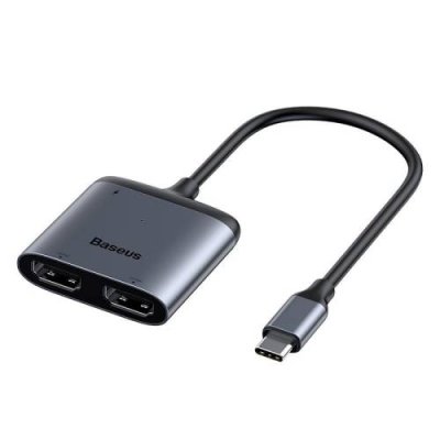 Переходник Baseus Enjoy series Type-C на HDMI x 2/PD HD intelligent Hub adapter (Grey) / Адаптеры и переходники | Электроника | V4.Ru: Маркетплейс