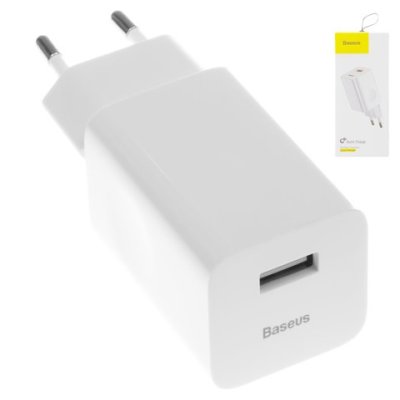 Сетевое зарядное устройство Baseus Quick Charger 12W/2А USB (CCALL-BX02) (белый) / Сетевые зарядные устройства | Электроника | V4.Ru: Маркетплейс