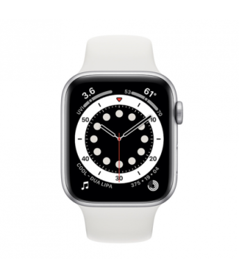 Apple Watch Series 6 44mm (GPS) Silver Aluminum Case with White Sport Band (M00D3) б/у / Уценка Apple Watch | Электроника | V4.Ru: Маркетплейс