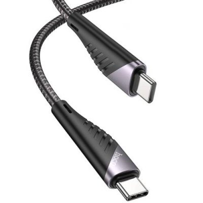 Кабель Hoco (U95) Freeway Charge Data Cable 60W Type-C - Type-C 150см (черный) / Кабели | Электроника | V4.Ru: Маркетплейс